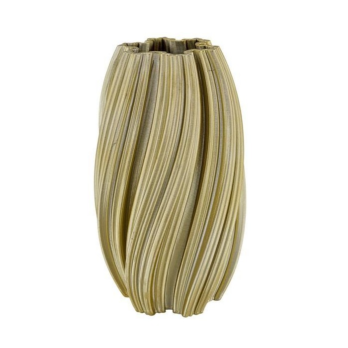 VASO SPIRALE ORO LUCIDO GRANDE 19X19X34